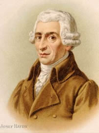 A flattering portrait of Franz Josef Haydn